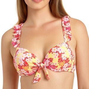 California Waves Floral Ruffled Underwire Top